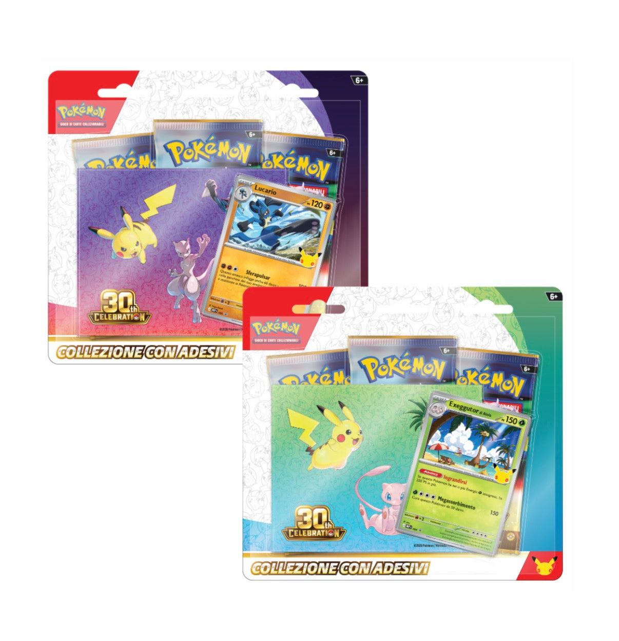 Pokémon 30° Anniversario - Collezione con Adesivi
