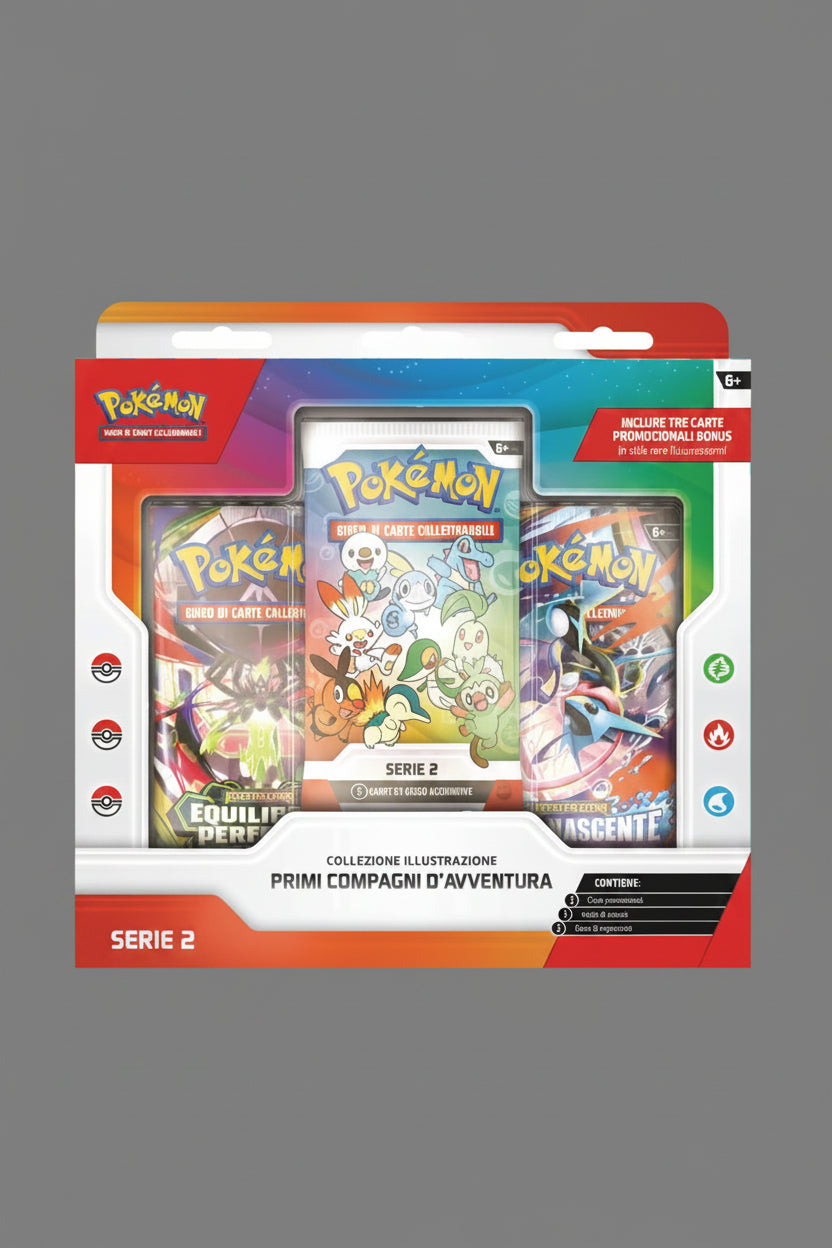 Pokémon Collezione Illustrazione Primi Compagni
d'Avventura - Serie 2.