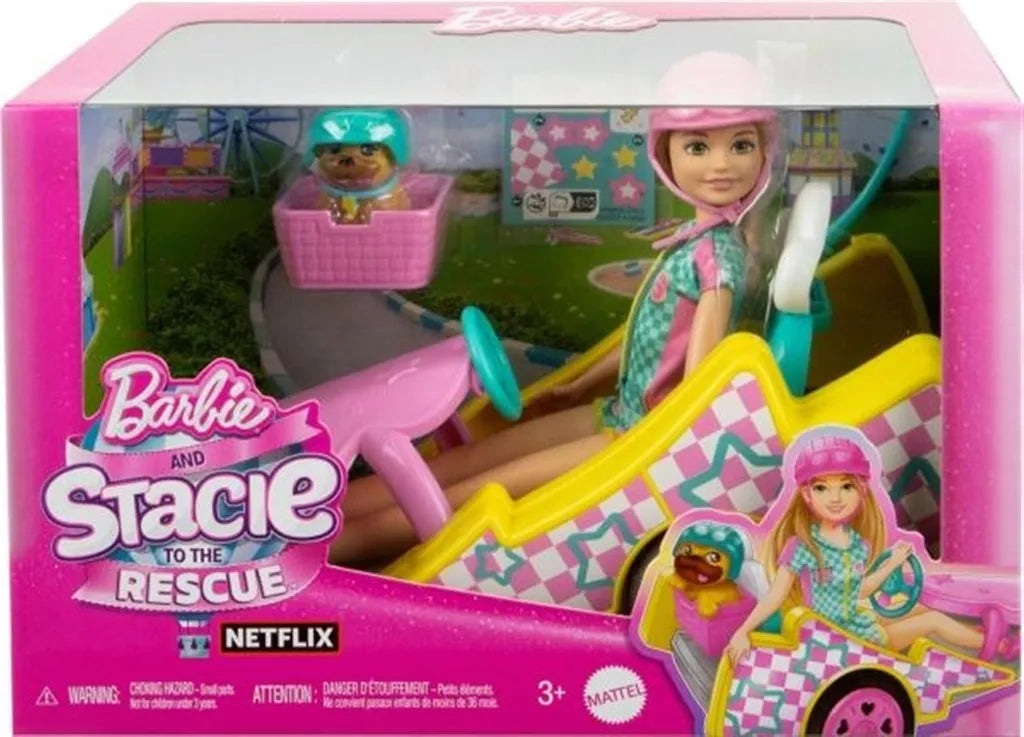 MATTEL Barbie bambola Stacie + go-kart HRM08