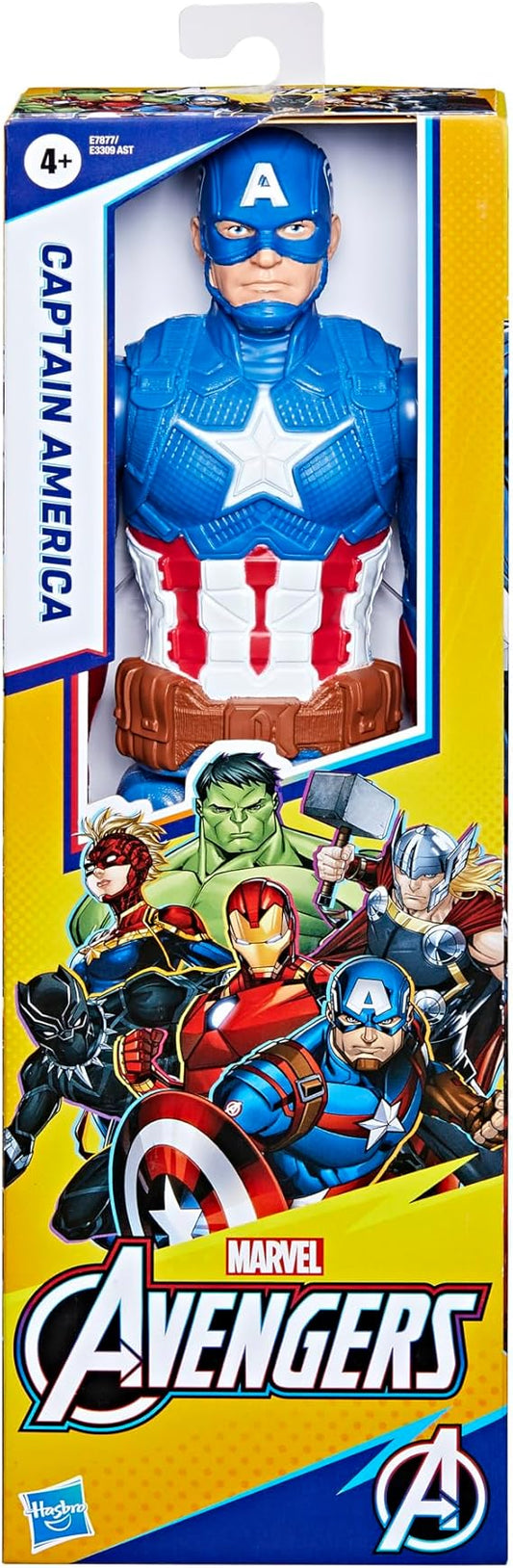 Avengers - Captain America (Action figure 30 cm con blaster Titan Hero Blast Gear)