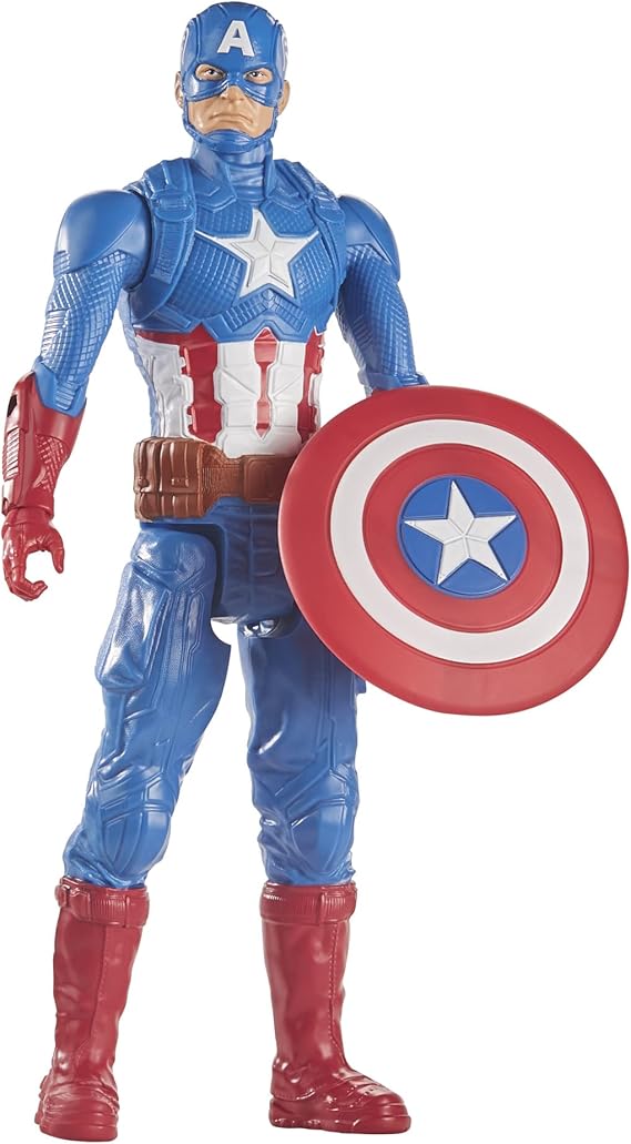 Avengers - Captain America (Action figure 30 cm con blaster Titan Hero Blast Gear)