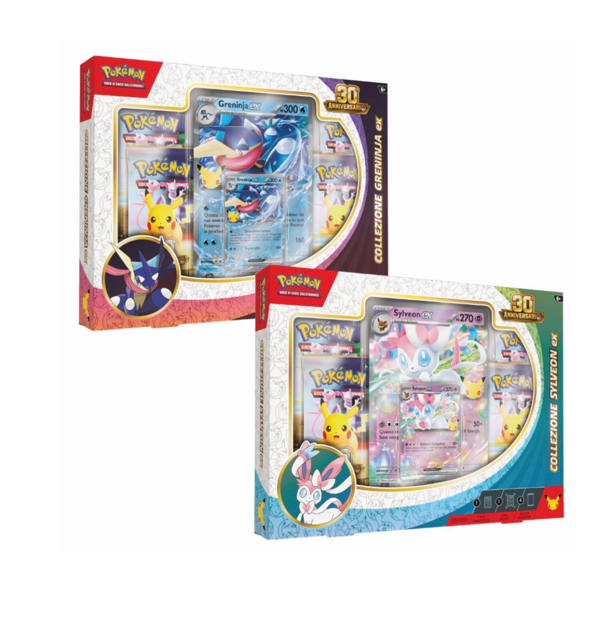 Pokémon 30° Anniversario - Collezione Greninja-ex
& Sylveon-ex