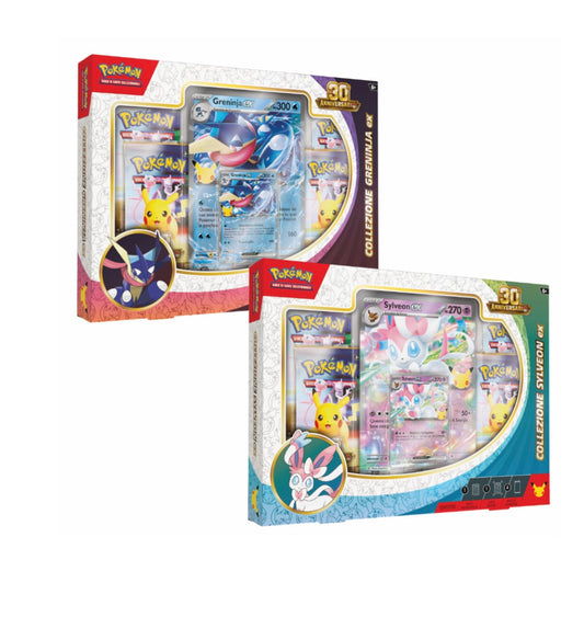 Pokémon 30° Anniversario - Collezione Greninja-ex
& Sylveon-ex