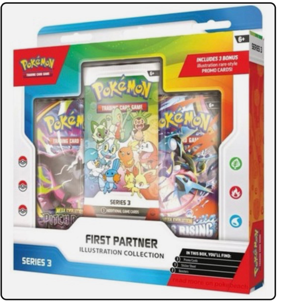 Pokémon Collezione Illustrazione Primi Compagni d'Avventura ITALIANO- Serie 3