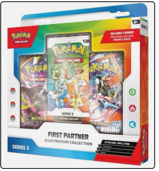 Pokémon Collezione Illustrazione Primi Compagni d'Avventura ITALIANO- Serie 3