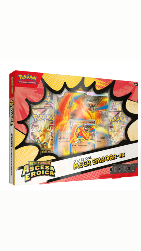 Pokémon Collezione Mega Emboar Ex - Ascesa Eroica