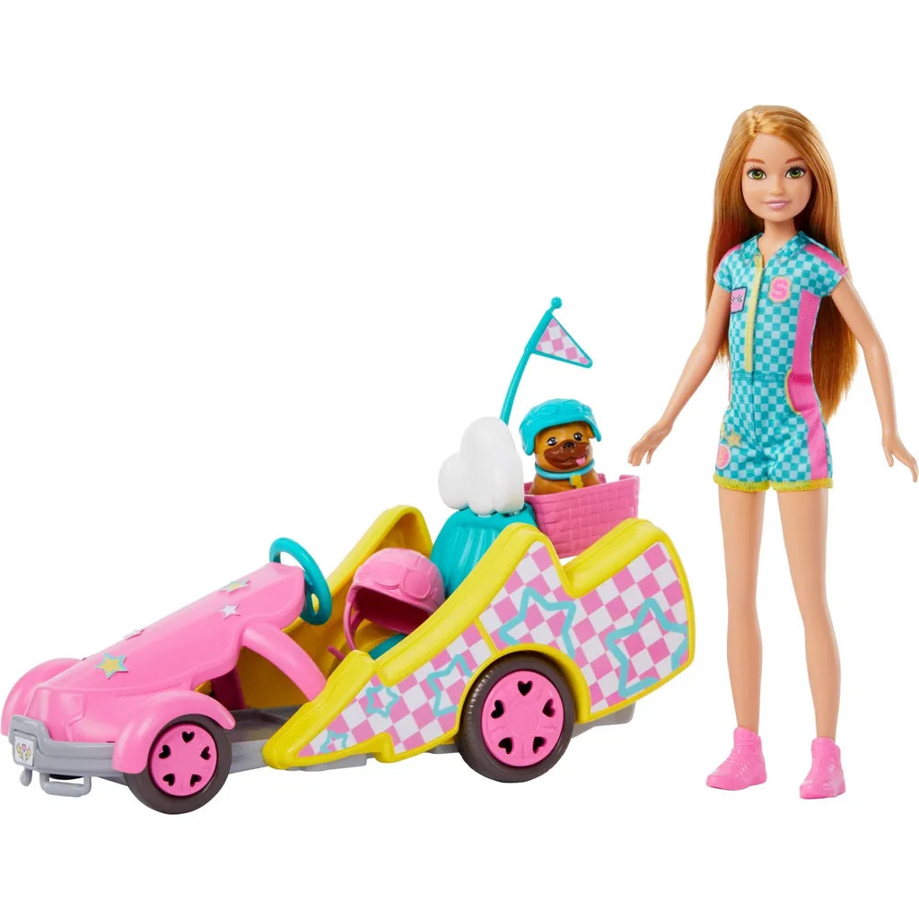 MATTEL Barbie bambola Stacie + go-kart HRM08