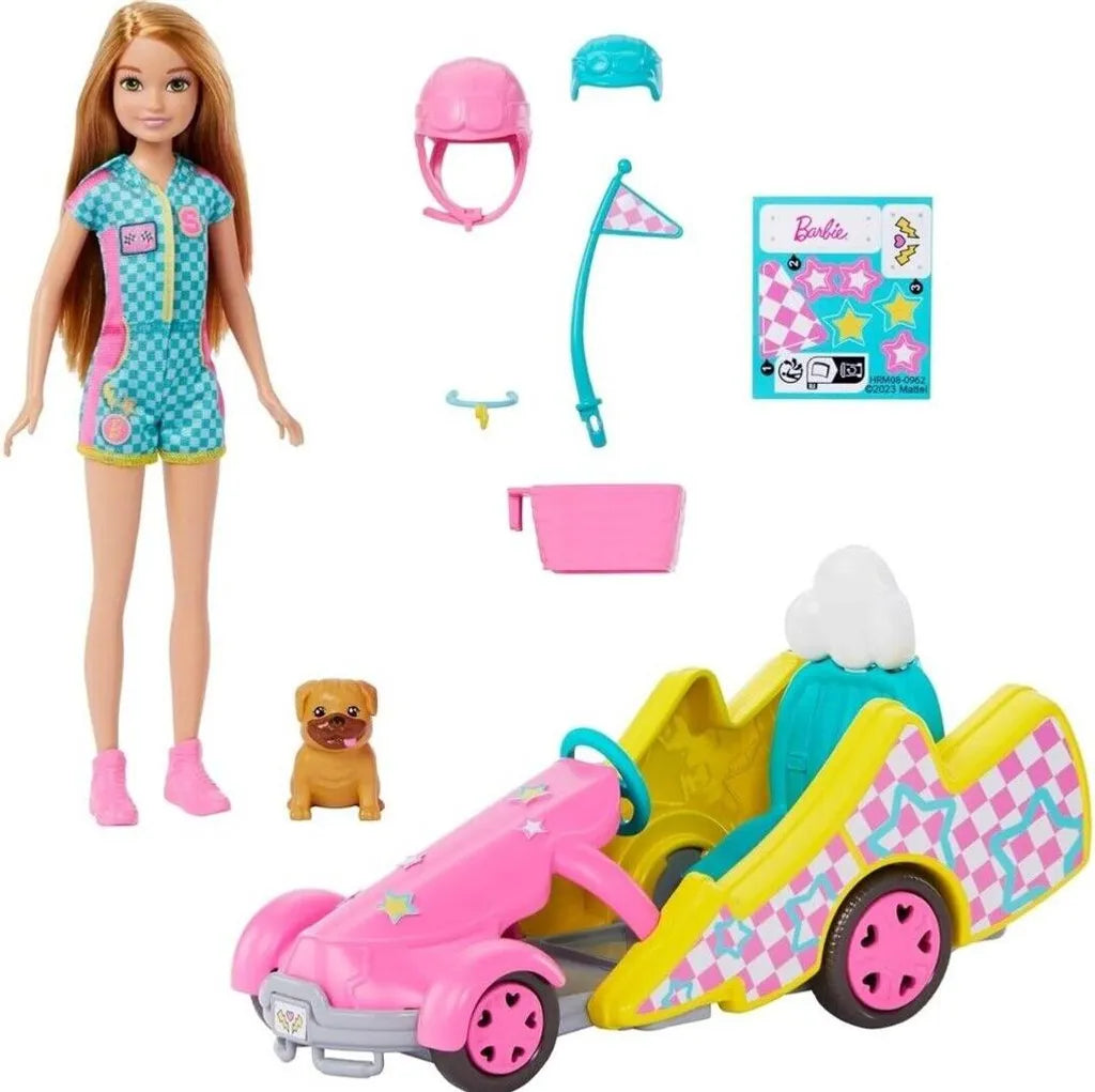 MATTEL Barbie bambola Stacie + go-kart HRM08